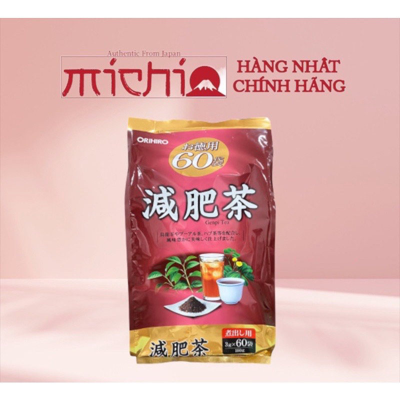 Trà Giảm Mỡ Bụng Nhật Bản Genpi Tea Orihiro 60 gói