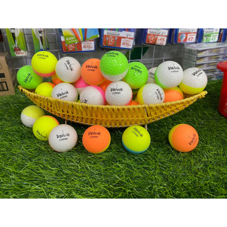 Set 10 quả bóng golf volvik 2 màu độ mới 95%