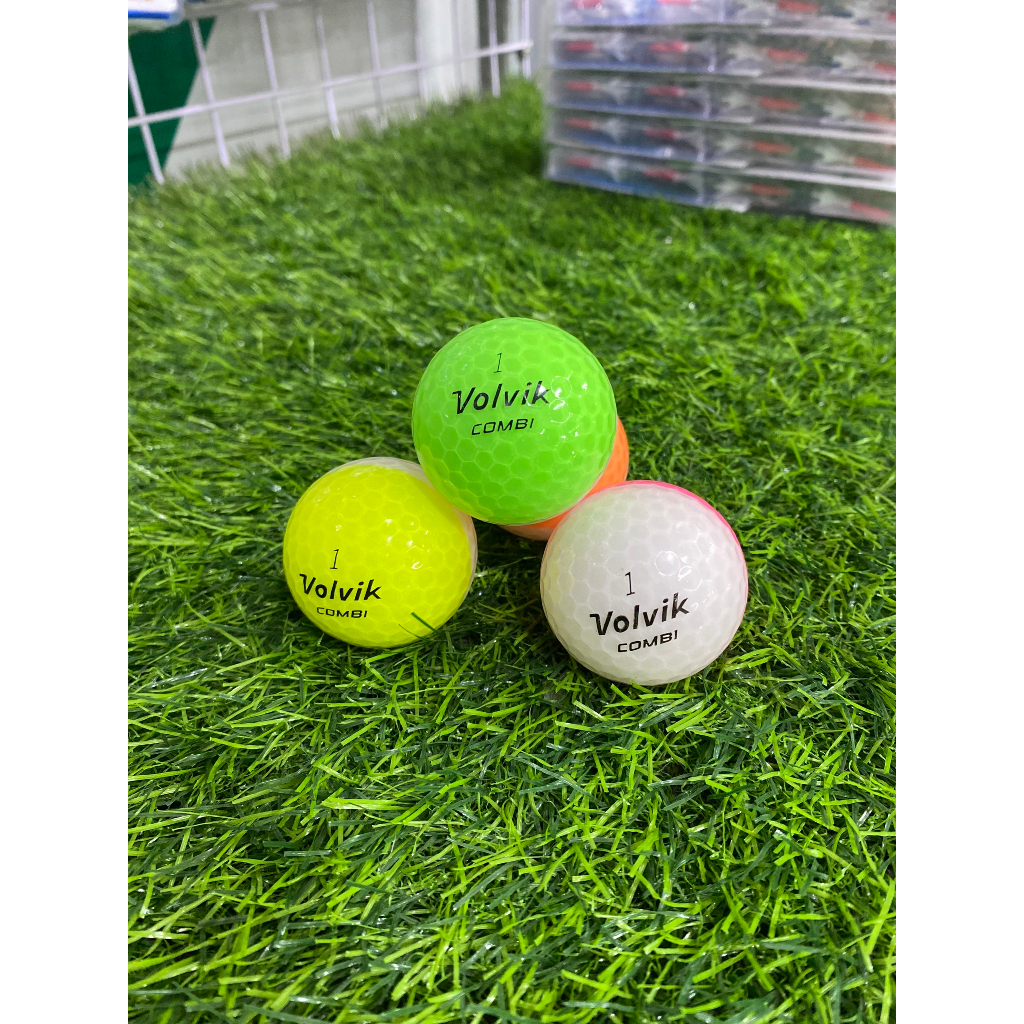 Set 10 quả Bóng golf Volvik 2 màu độ mới 95%