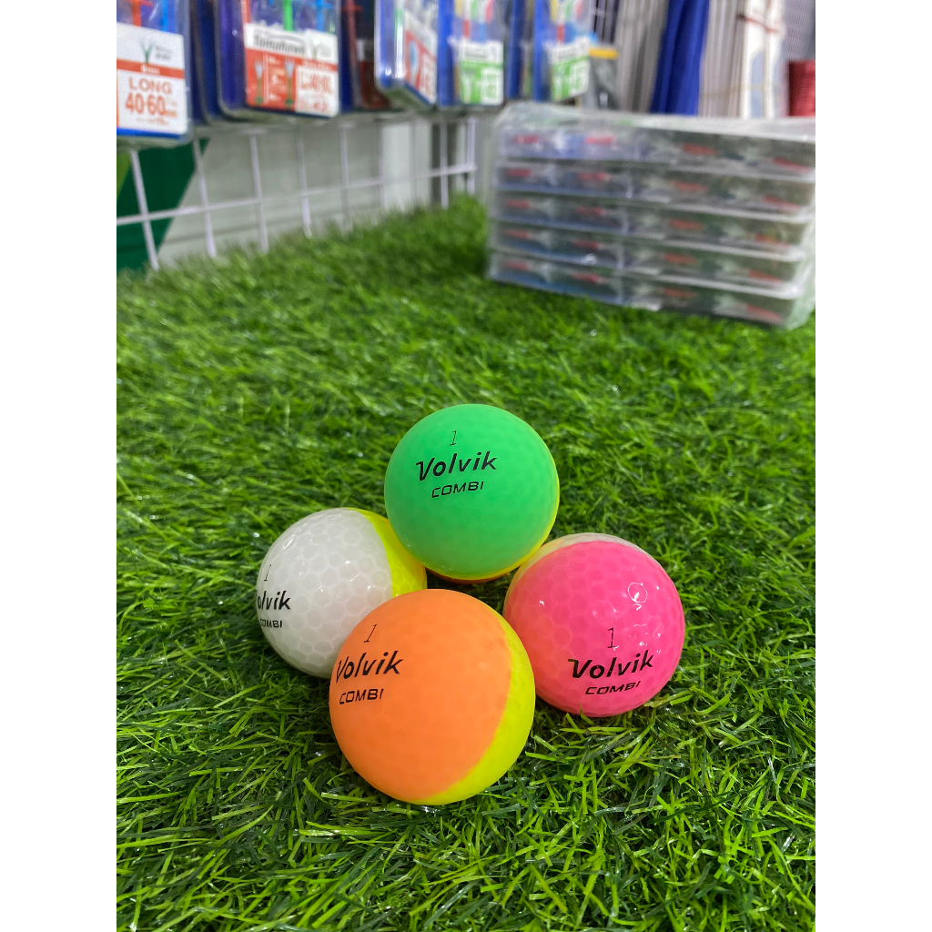 Set 10 quả Bóng golf Volvik 2 màu độ mới 95%