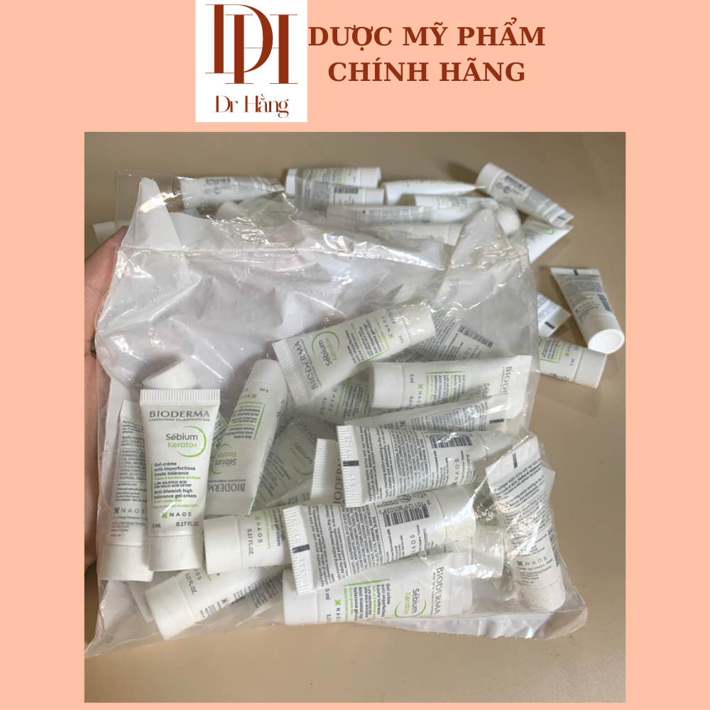 Sample kem dưỡng giảm mun, thâm mun Bioderma sebium kerato+ 5ml, mini size bio
