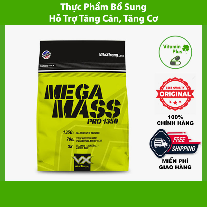 Sữa Tăng Cân MEGA MASS PRO 1350 - Hỗ Trợ Tăng Cân, Tăng Cơ Nhanh