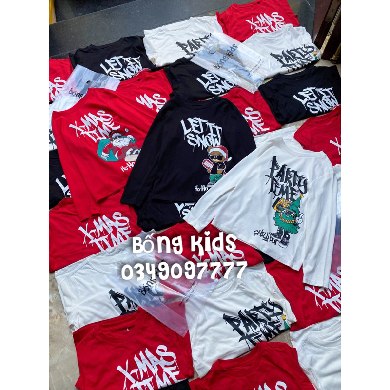 Áo Thu Bé Trai & Bé Gái Chủ Đề Noel GÊ