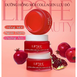 Dưỡng Hồng Môi Collagen Lựu Đỏ Lipshe Beauty 5gram
