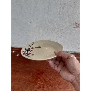 Set 5 dĩa hoa cỏ bằng sành loại 2