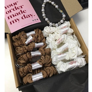 CHOO - Dây chun buộc tóc Lụa Mini Scrunchies Handmade
