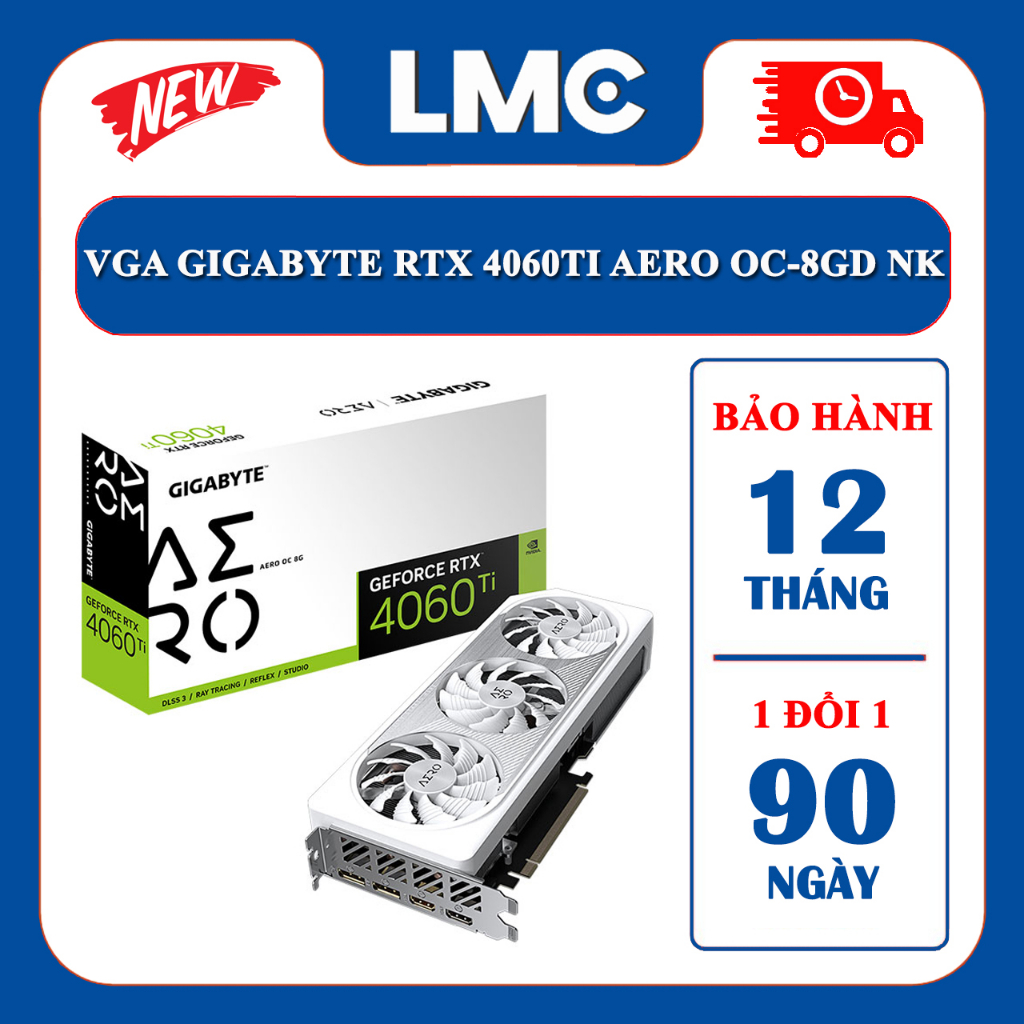 CARD MÀN HÌNH GIGABYTE RTX 4060 TI AERO OC-8GD NK