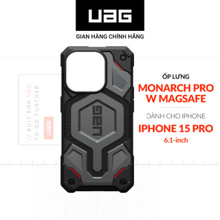 Ốp lưng chống sốc uag monarch pro hỗ trợ sạc magsafe cho iphone 15 pro