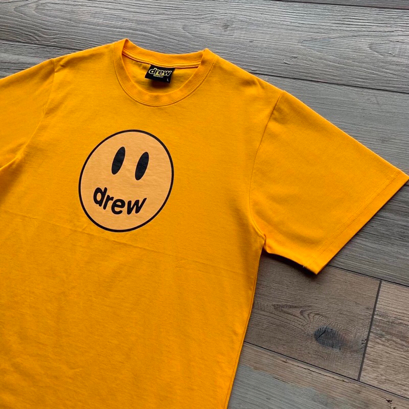 Drew tee mới áo nam áo nữ black/white/orange