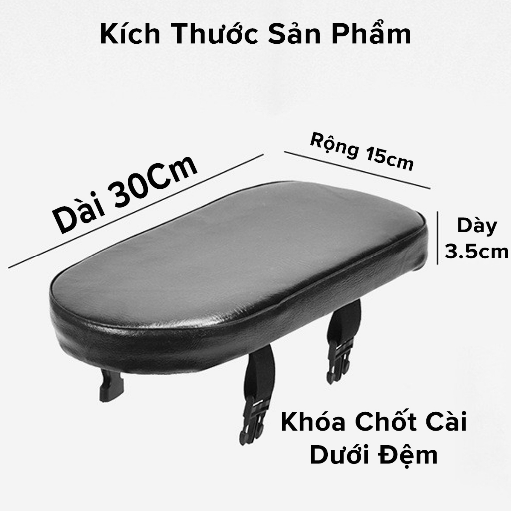 Đệm Lót Yên Sau Xe Đạp Thể Thao, Lót Yên Sau Xe Đạp Đệm Dày 3,5cm Bọc Da PU Chống Nước Chống Bụi Bẩn
