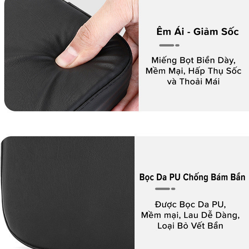 Đệm Lót Yên Sau Xe Đạp Thể Thao, Lót Yên Sau Xe Đạp Đệm Dày 3,5cm Bọc Da PU Chống Nước Chống Bụi Bẩn