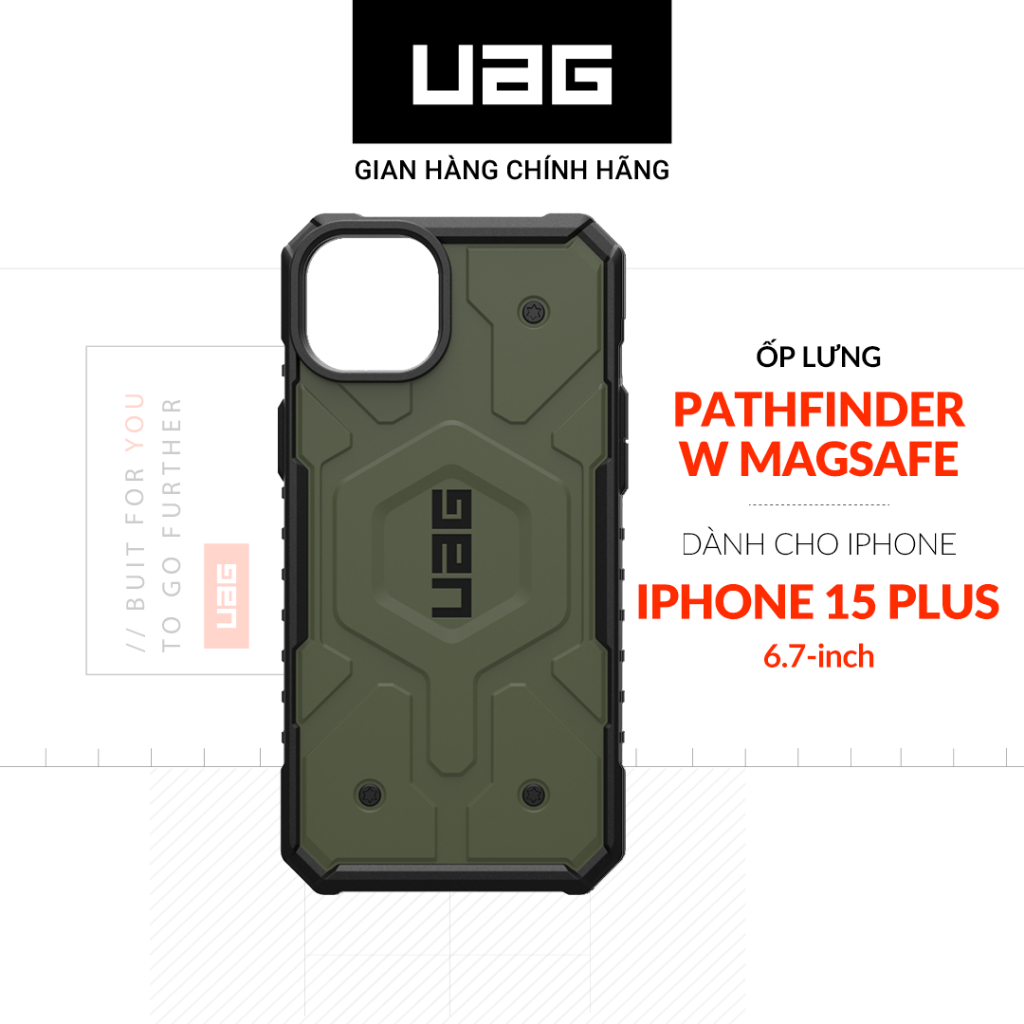 Ốp Lưng Chống Sốc UAG Pathfinder Hỗ Trợ Sạc Magsafe Cho iPhone 15 Plus [6.7 INCH]