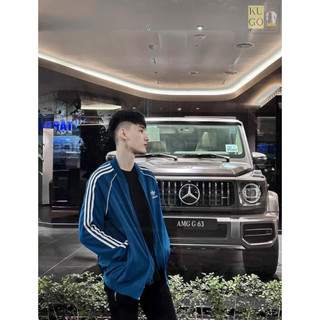 Áo Khoác Bomber Thể Thao Unisex - Chất Liệu Polyester Dày Dặn Thiết Kế 3 Viền Trẻ Trung