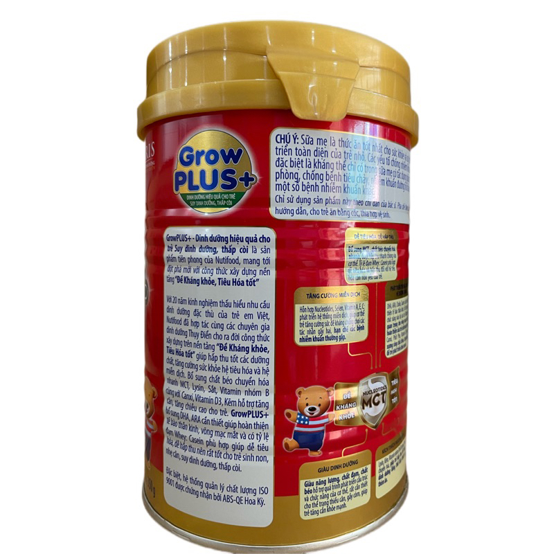 SỮA BỘT NUTI GROWPLUS ĐỎ 350G