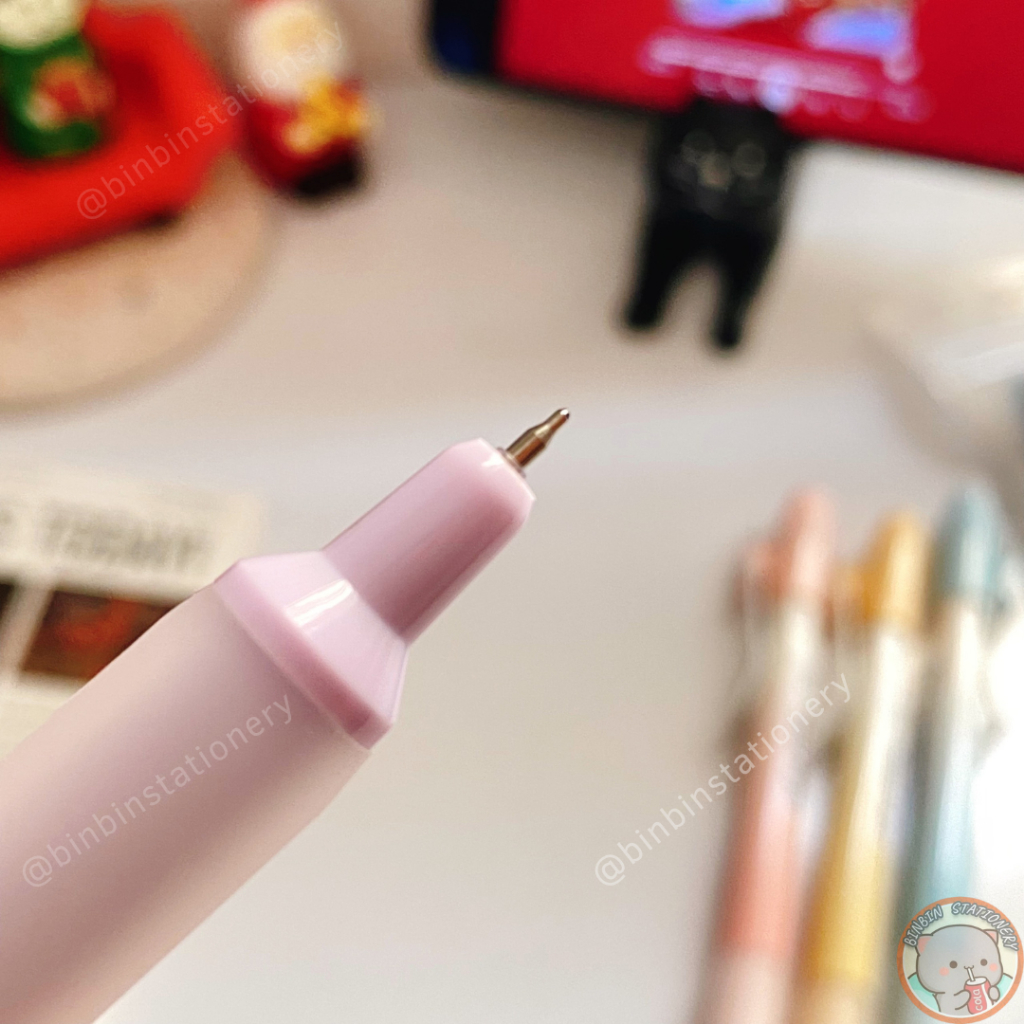 Bút gel MURA Aurora phong cách Hàn Quốc, màu pastel, mực đen ngòi kim 0.5mm BMR-8156