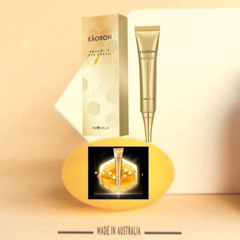 Kem Dưỡng Tái Tạo Da Vùng Mắt E'aoron Propolis Eye Cream, kem mắt eaoron , úc, 30g