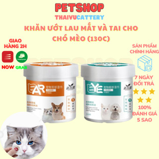 MASTI Khăn ướt lau mắt và tai ố bẩn cho chó mèo từ cây Lô Hội