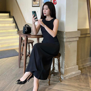 [Freeship - hình thật] Đầm xoè sát nách