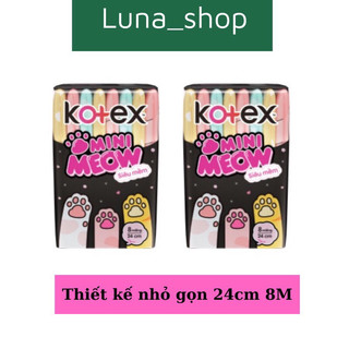 Băng vệ sinh Kotex Mini moew 24 cm 8 miếng