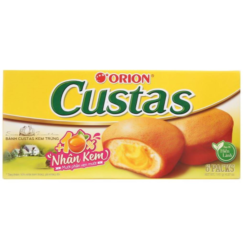 Bánh kem trứng Orion Custas hộp 141g