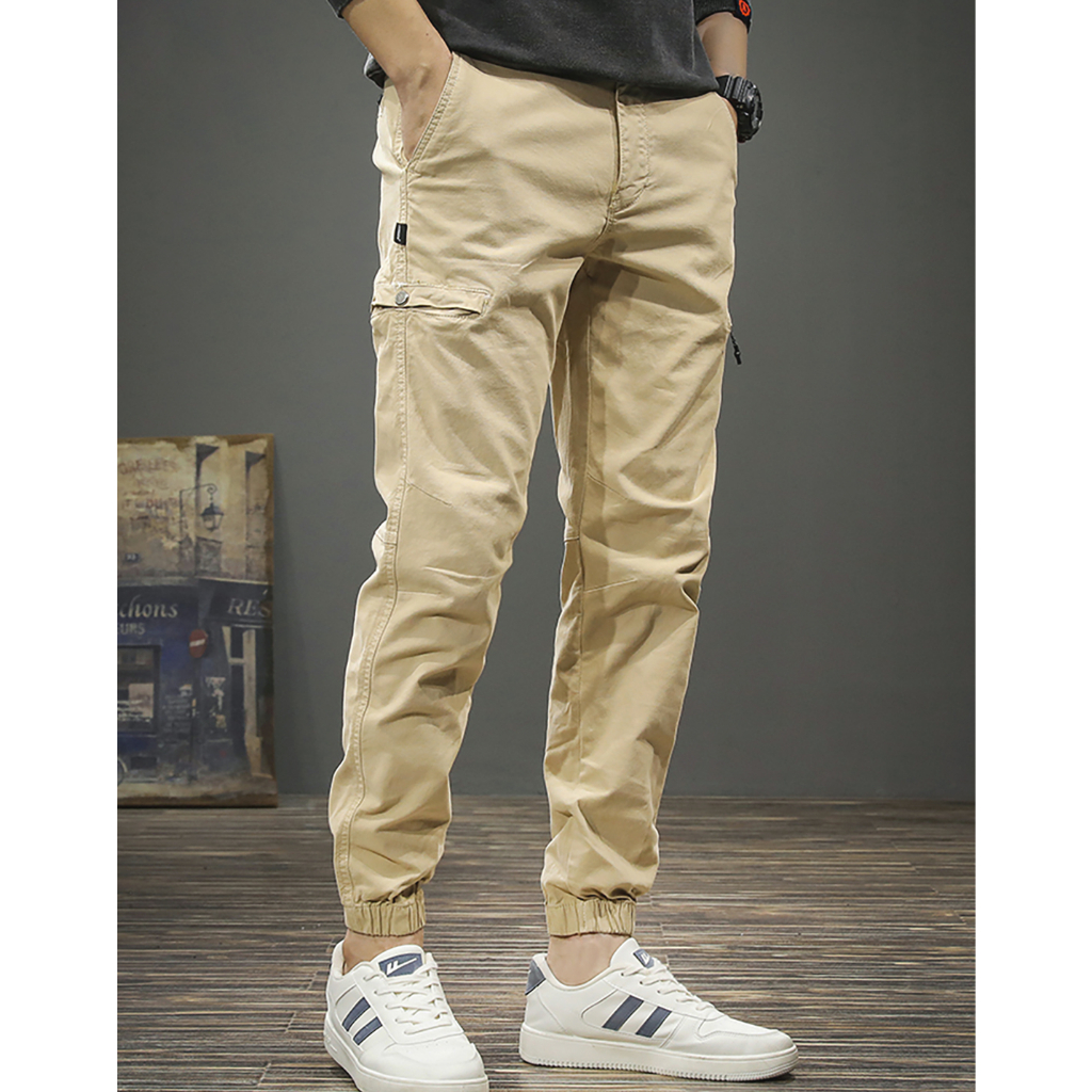 Quần Kaki Nam Ghampion Gấu Jogger Trẻ Trung, Quần Jogger Kaki Nam Hàng Chuẩn VNXK