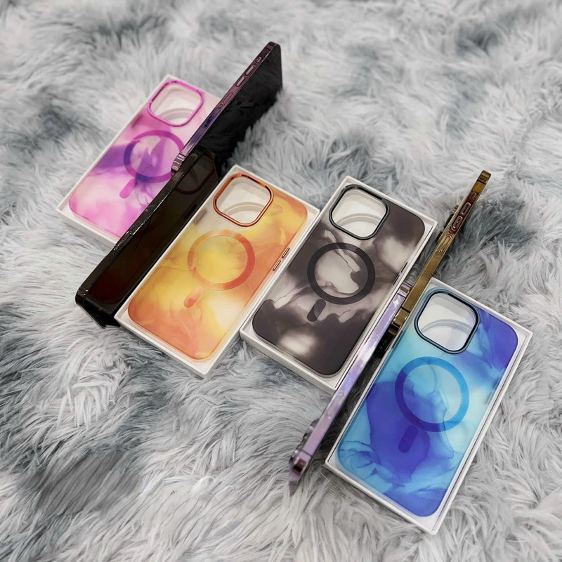 Ốp LIKGUS lưng nhám hoạ tiết sương khói Iphone 15 pro max/ i1p14 pro max