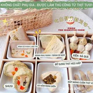 Đồ ăn ướt thịt tươi ức gà ức vịt cho hamster