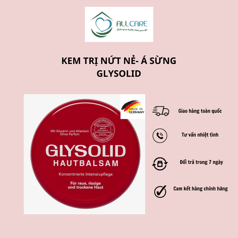 Kem dưỡng ch.ống nẻ Glysolid 100ml Đức