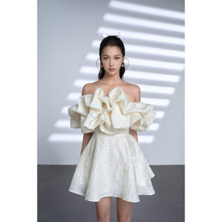 Nuages Dress Vải Gấm 2 Lớp Cao Cấp