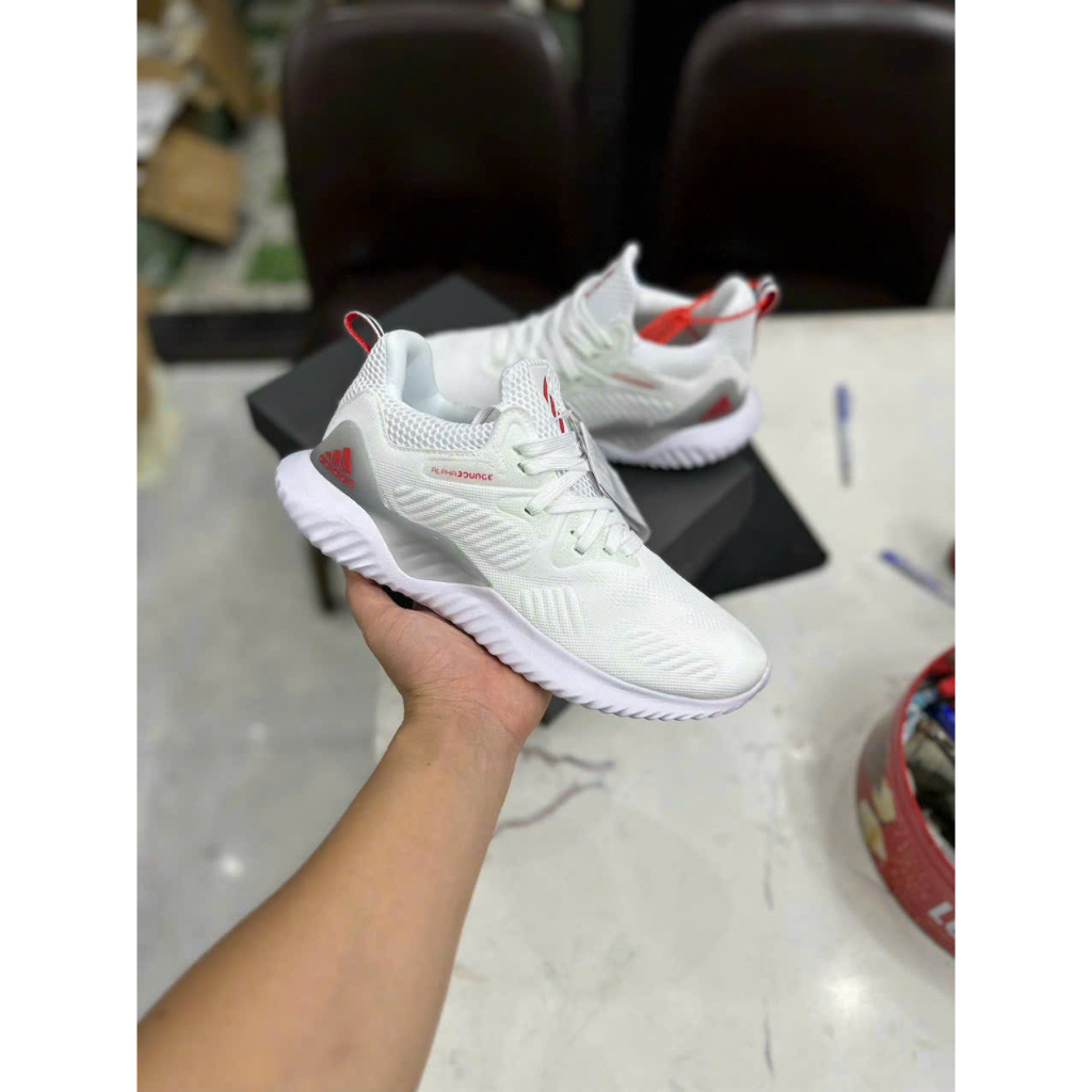 Giày Thể Thao Alpha bounce Alphabounce Trắng đỏ siêu đẹp
