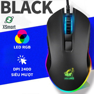 Chuột Có Dây Máy Tính Laptop PC LED RGB V1 Chỉnh DPI 3 Cấp Độ