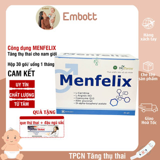 Menfelix Hộp 30 gói tăng thụ thai cho nam giới Embott22