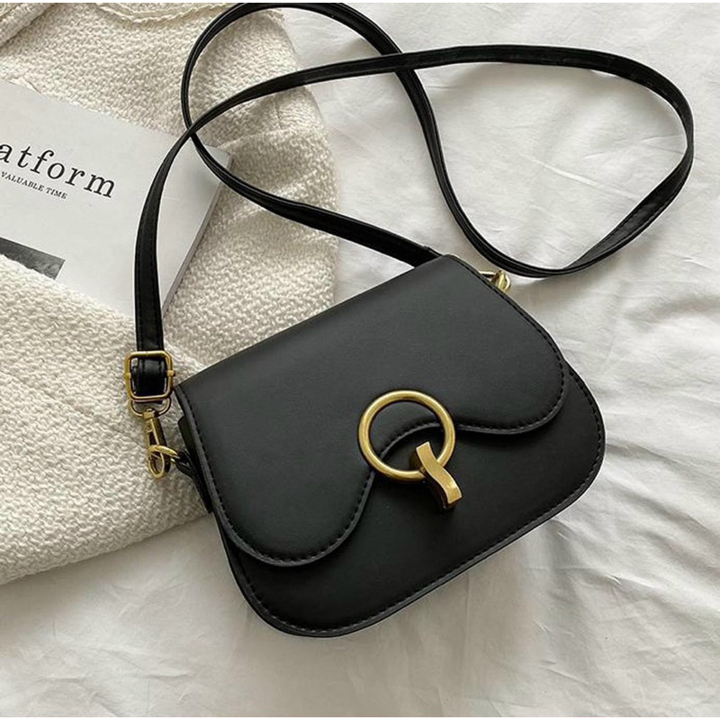 Túi Xách Nữ Túi Đeo Vai Đeo Chéo Giá Rẻ Khoá O Dáng Bầu Basic Phong Cách Hàn Quốc QG Store