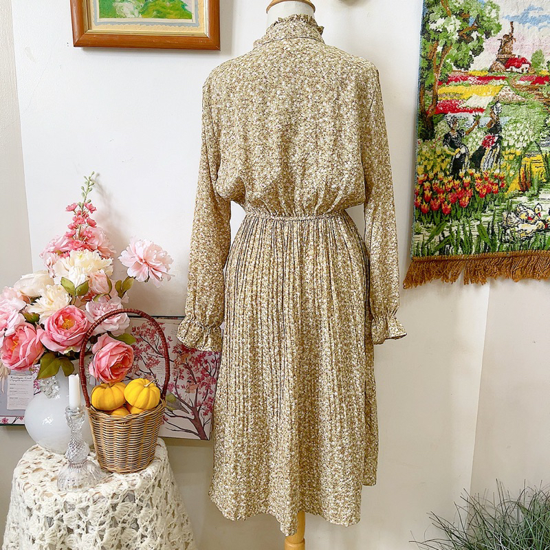 Đầm hoa nhí tay dài