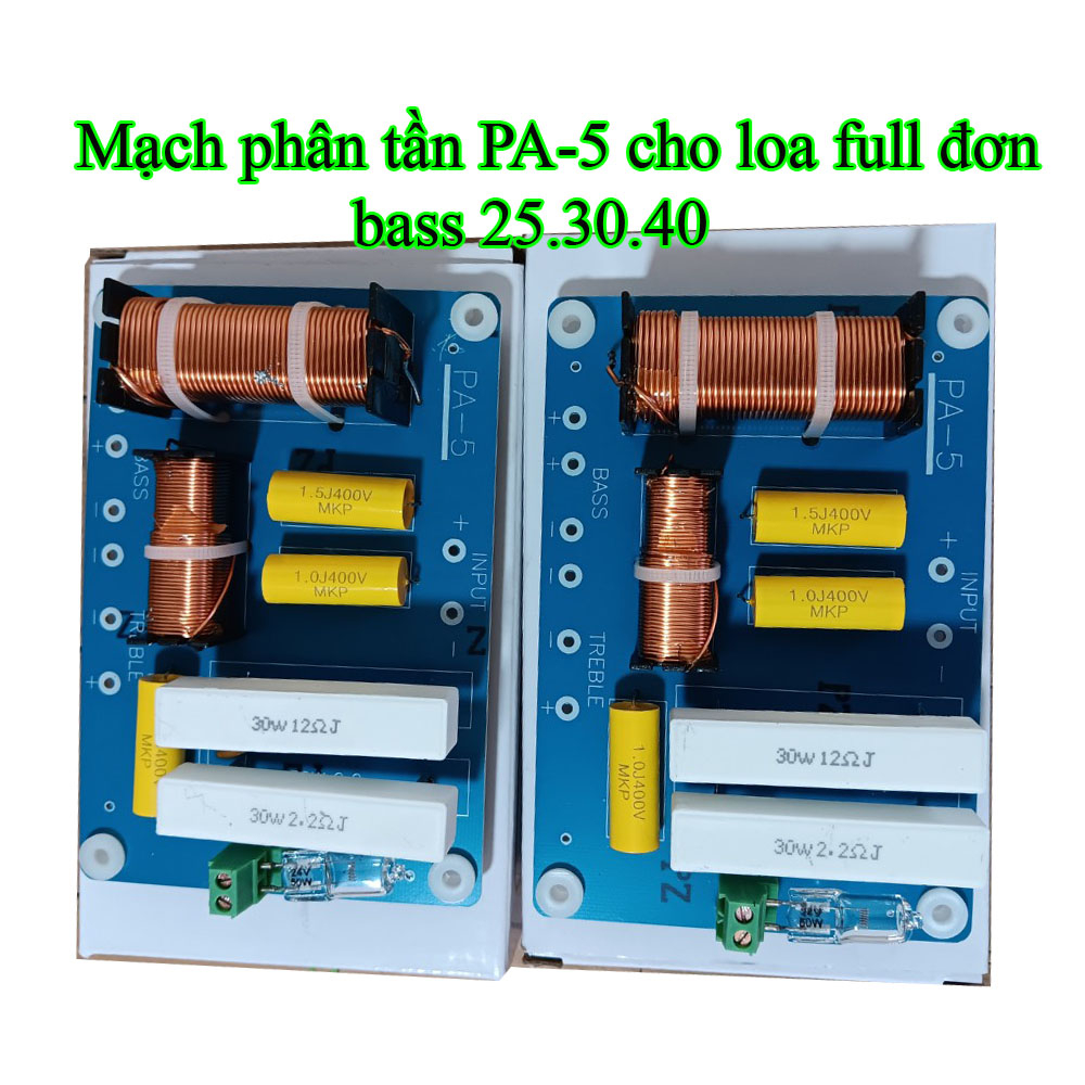 Mạch phân tần cho loa full đơn 25,30,40
