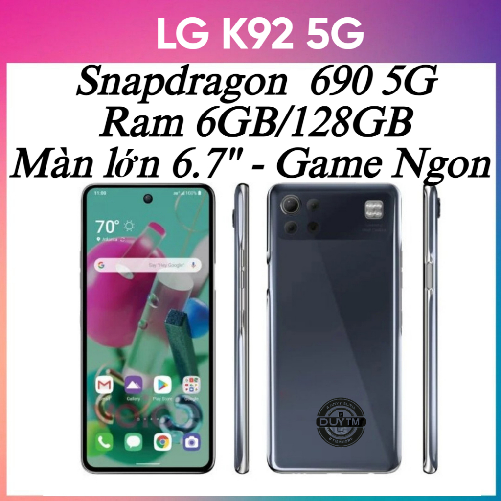 Điện thoại LG K92 5G - Snapdragon 690 5G Ram 6GB/128GB