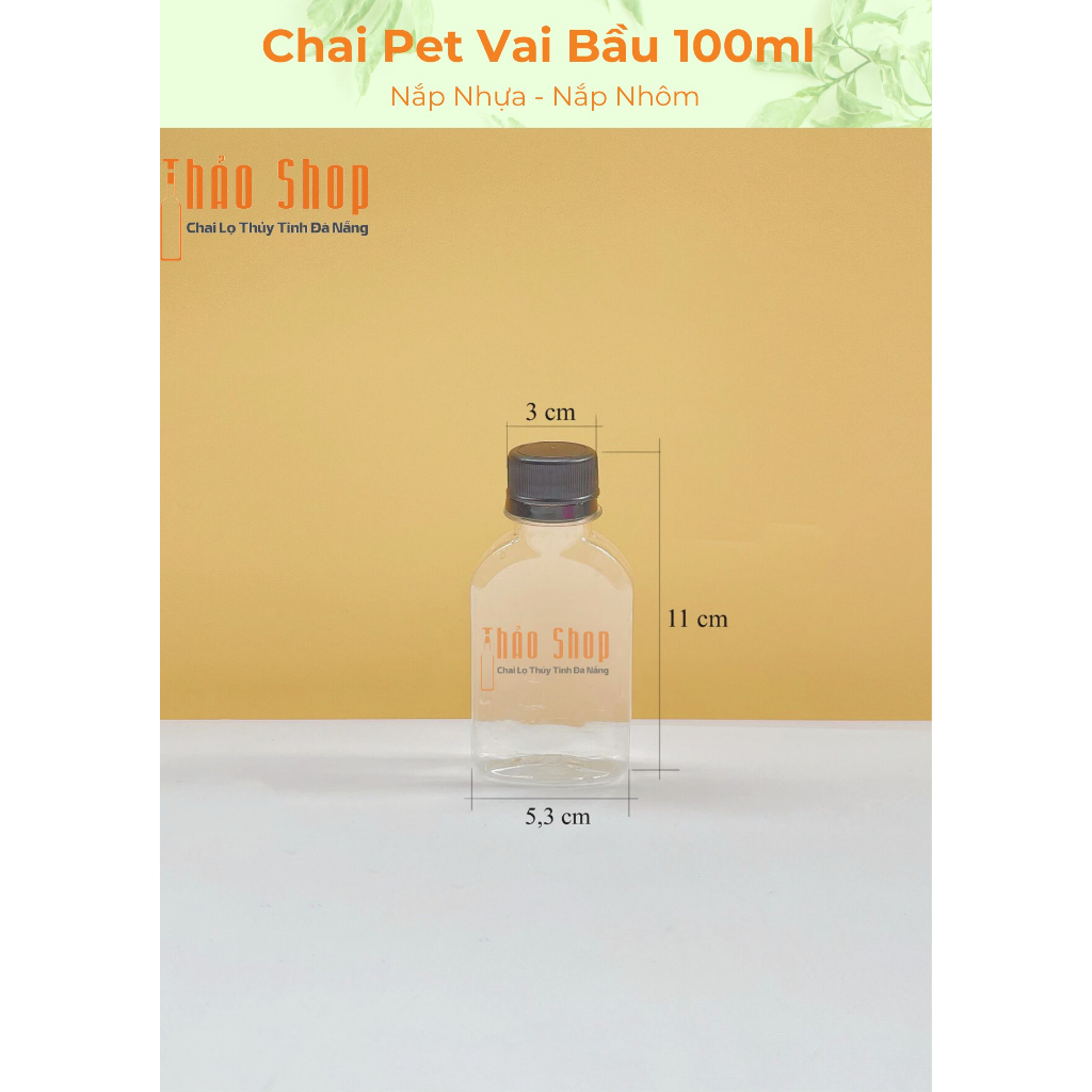 ❣️[HÀNG MỚI VỀ]❣️ Chai pet vai bầu 100ml