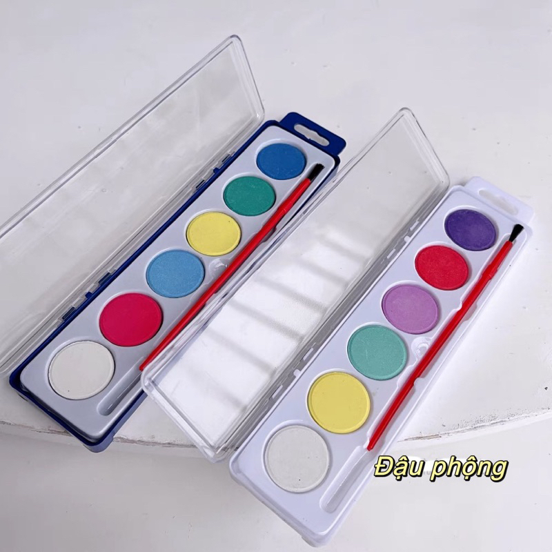 Hộp 6 màu nước dạng khô