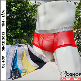 QUẦN LÓT BOXER NAM LƯỚI MỊN QX589