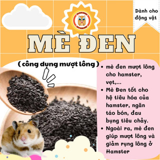 Mè đen mượt lông cho hamster, vẹt,...
