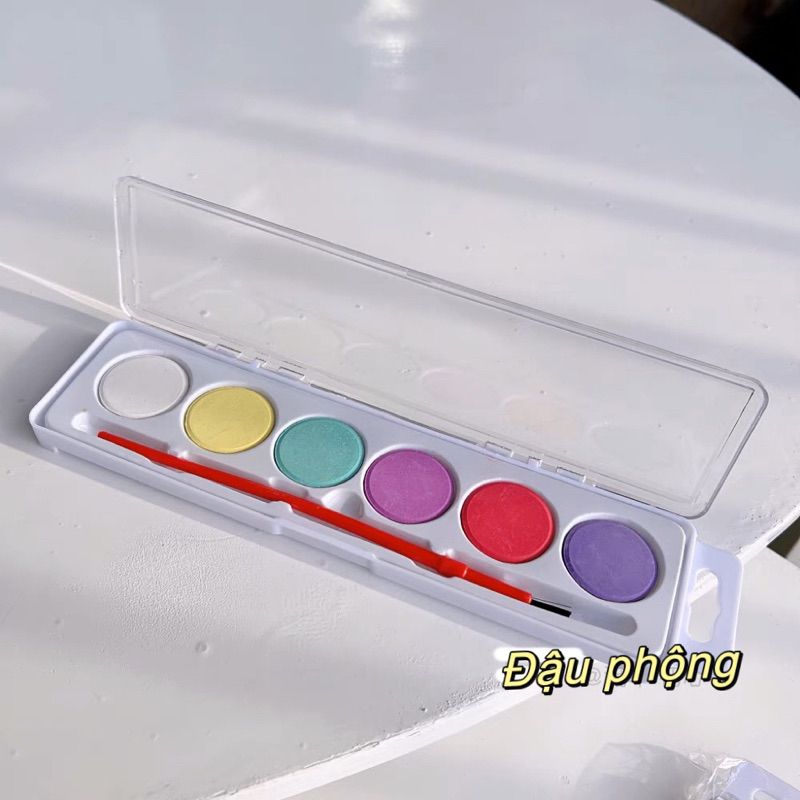 Hộp 6 màu nước dạng khô