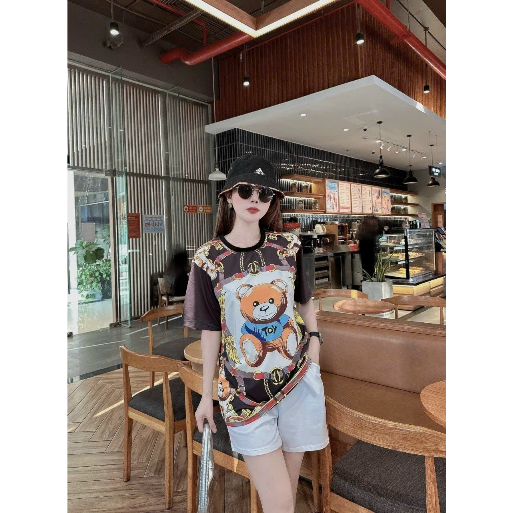 Set Đồ Nữ Sang Chảnh, Bộ Đồ Nữ Áo Tay Bồng Mix Quần Short Họa Tiết Hoa Thêu 2 Lớp Form Dáng Rộng Rãi Siêu Xinh.