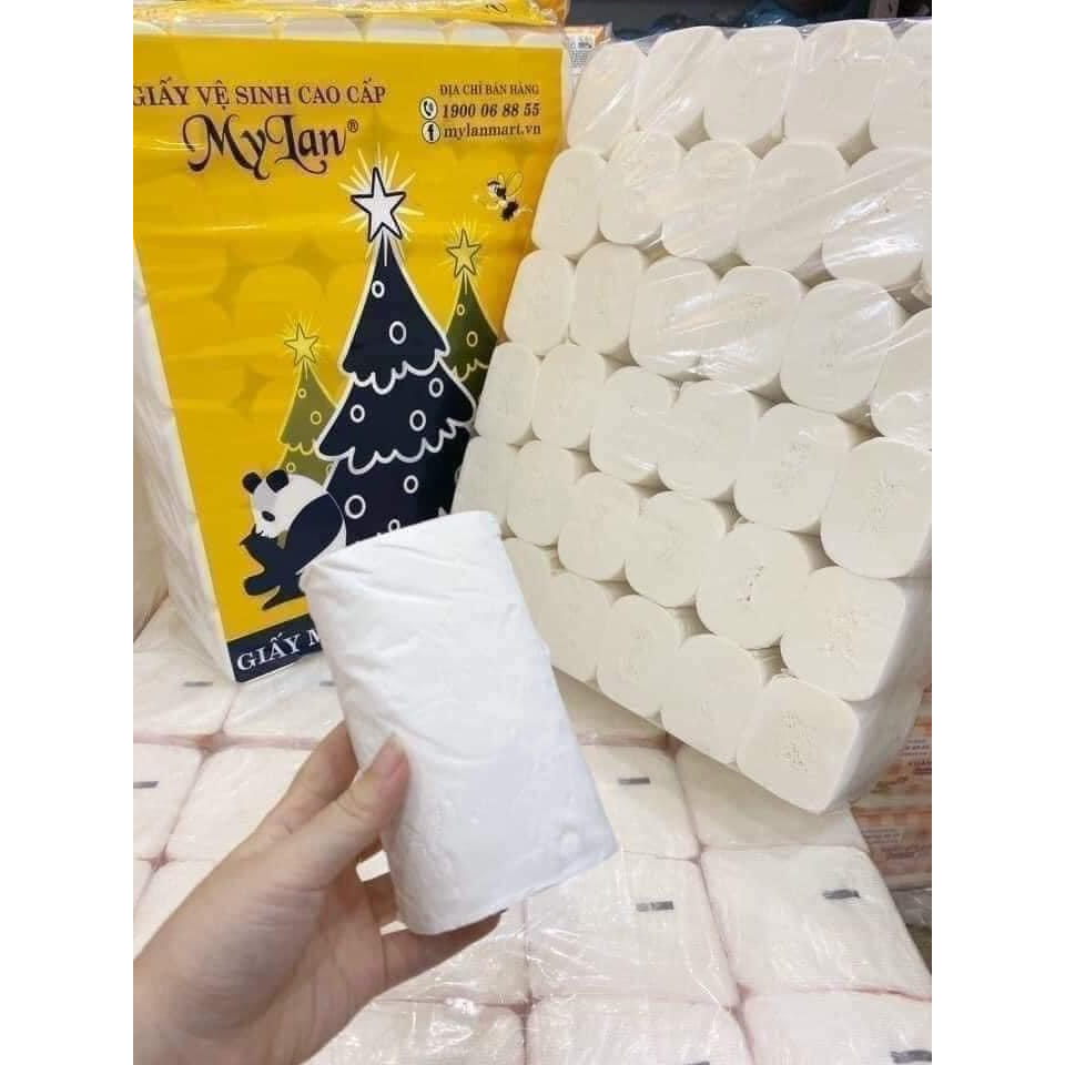 Giấy vệ sinh cao cấp MYLAN gấu thông 36 cuộn - Giấy vệ sinh MYLAN 4 lớp siêu dai