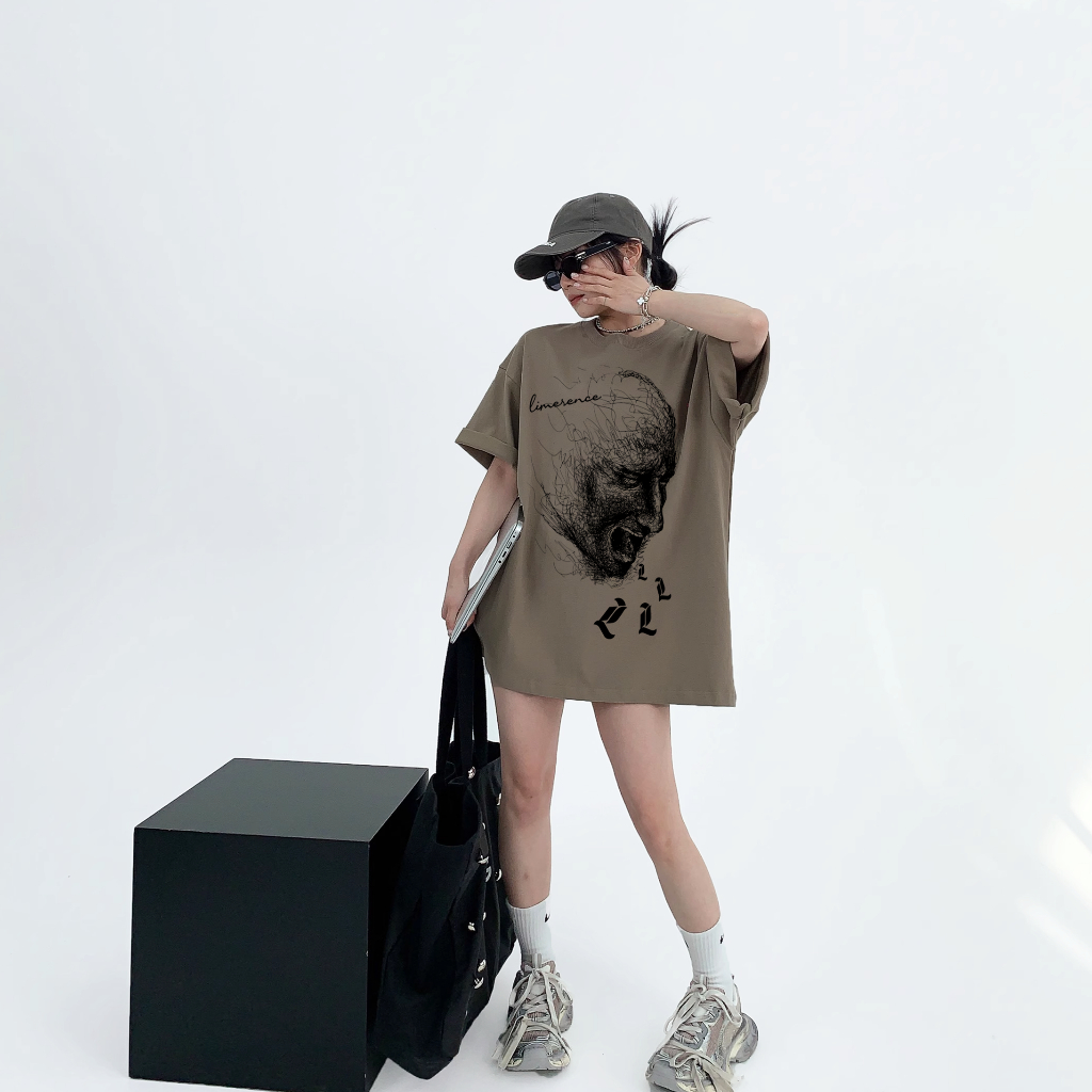 Áo thun form rộng LIMERENCE Basic Tee gương mặt vải cotton cao cấp co giãn, dày dặn Local Brand