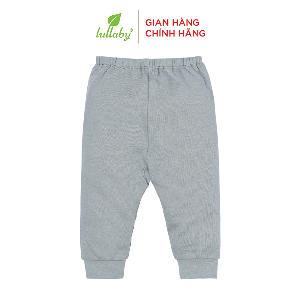 LULLABY - Quần dài đáp đũng cotton dày cho bé NH674P