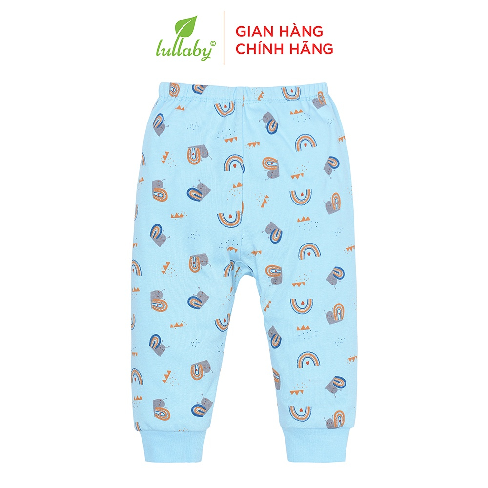 LULLABY - Quần dài đáp đũng cotton dày cho bé NH674P