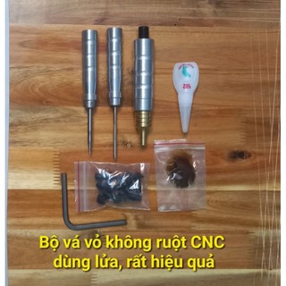 Bộ dụng cụ vá xe không ruột CNC dùng lửa rất hiệu quả