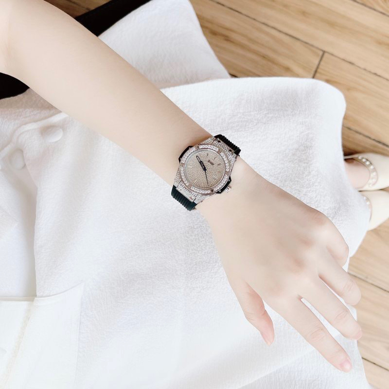 Đồng hồ nữ Xcer  B0635  Chính hãng mặt đính full đá máy Quartz  Chính Hãng Siz 34mm