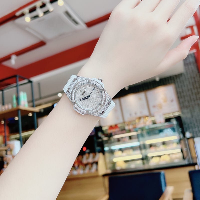 Đồng hồ nữ Xcer  B0635  Chính hãng mặt đính full đá máy Quartz  Chính Hãng Siz 34mm