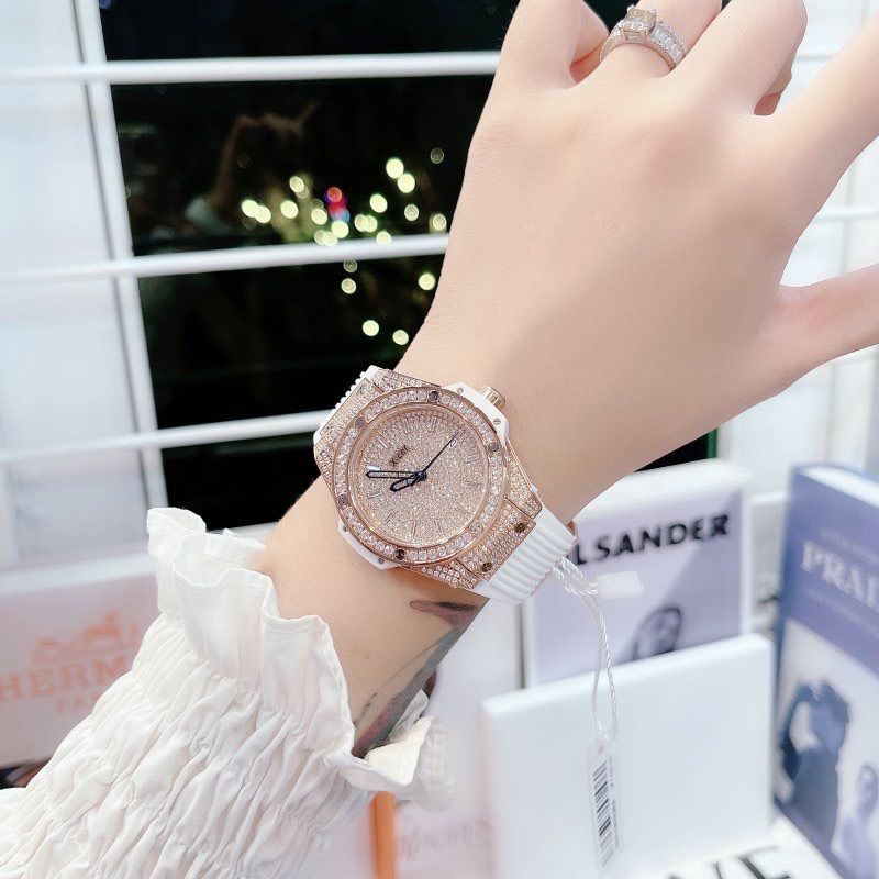 Đồng hồ nữ Xcer  B0635  Chính hãng mặt đính full đá máy Quartz  Chính Hãng Siz 34mm